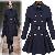Женщины британский стиль юбка пончо мыс двубортная шерсть пальто женщины верхней одежды пальто плащ куртка
