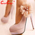 Размер 35 - 43 женщин туфли на каблуках свадебные платформы туфли на высоком каблуке escarpin леди туфли на высоком каблуке мода обувь туфли на каблуках D5614