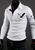 Мужчины свободного покроя Polo рубашки длинный рукав человек Poloshirts Eagle печать Camisas Polo топы Masculino Qy599