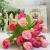 JU 15 Mosunx Бизнес 2016 Горячий Продавать 15 Глав Необычные Искусственный Роуз Шелковый Поддельные Цветок Лист Home Decor Свадебный Букет