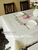Ikea кружево скатерть белый атлас скатерть стол крышка для свадьба стол горячеканальная хлопок кружево полотенце декорирования