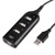 480 Mbits высокая скорость мини 4 разъём(ов) концентратор USB 2.0 60 см длина кабеля USB порт для портативных пк ноутбук периферия аксессуары