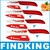 Findking марка высокая sharp керамика нож комплект инструмент 3 4 5 6 кухня ножи с красный цветок + крышки