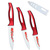 Owenz белый керамический нож 3 " 4 " 5 " обстрагывая утилита нарезки ножом кухонные ножи красной вишни отпечатано приготовления комплект инструментов ножи
