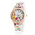 Новый женский силиконовые цветок часы мода женщины одеваются часы Reloj Mujer девушки кварцевые часы Relogio Feminino BW634