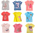 Марка 2015 новый 100% хлопок детская футболки новорожденных девочек одежда детская летняя одежда мультфильм футболки топы бабочка