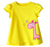 Марка 2015 новый 100% хлопок детская футболки новорожденных девочек одежда детская летняя одежда мультфильм футболки топы бабочка