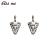Сплав Ретро Инкрустация Кристалл Простой Треугольник Крюк Серьги для Женщин Оптовой Продажи Фабрики