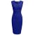 Женская Мода Dress 2016 Лето Красный Синий Сексуальная Повседневная Рукавов Bodycon Dress Женский Карандаш Оболочка Клуб Повязки Партии Платья
