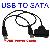 Двойной USB для Sata 2.5 дюймов жесткий диск жесткий диск адаптер последовательный ATA DVD CD с силовой кабель для