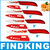 Findking марка высокая sharp керамика нож комплект инструмент 3 4 5 6 кухня ножи с красный цветок + крышки