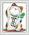 Рик кошка милые животные мультфильм декор живопись счетный печать на холсте DMC 11CT 14CT комплект nkf вышивка рукоделия комплект
