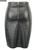Choies женщины черный искусственной кожи сплит молния назад высокая талия мини-юбка-карандаш в наличии 2015 весной новый