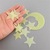Мультфильм луна звезда город светятся в темноте Fluorescen на стены декора удивительные